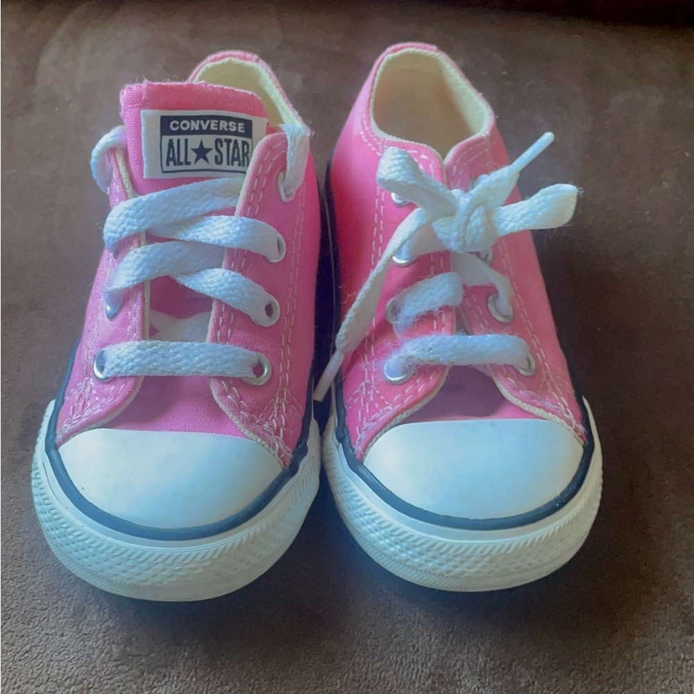 Converse Kids Sneakers in Pink and White